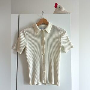 Ines de la Fressange x UNIQLO Ribbed Knit Polo